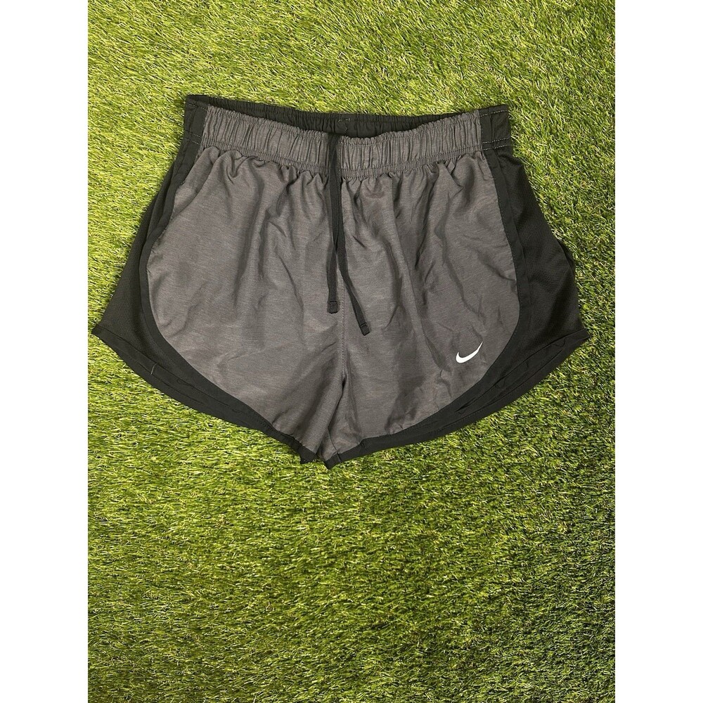 Nike Dri-FIT Grey Black Shorts Women's Small Logo